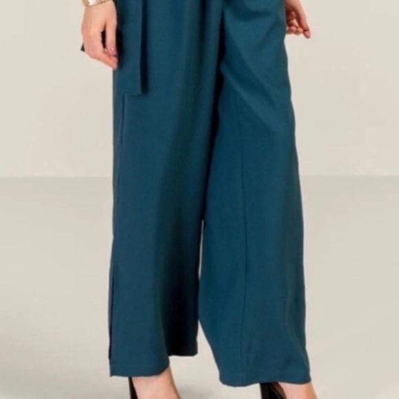 Francesca’s women’s holiday teal jumper size Large - Picture 7 of 8